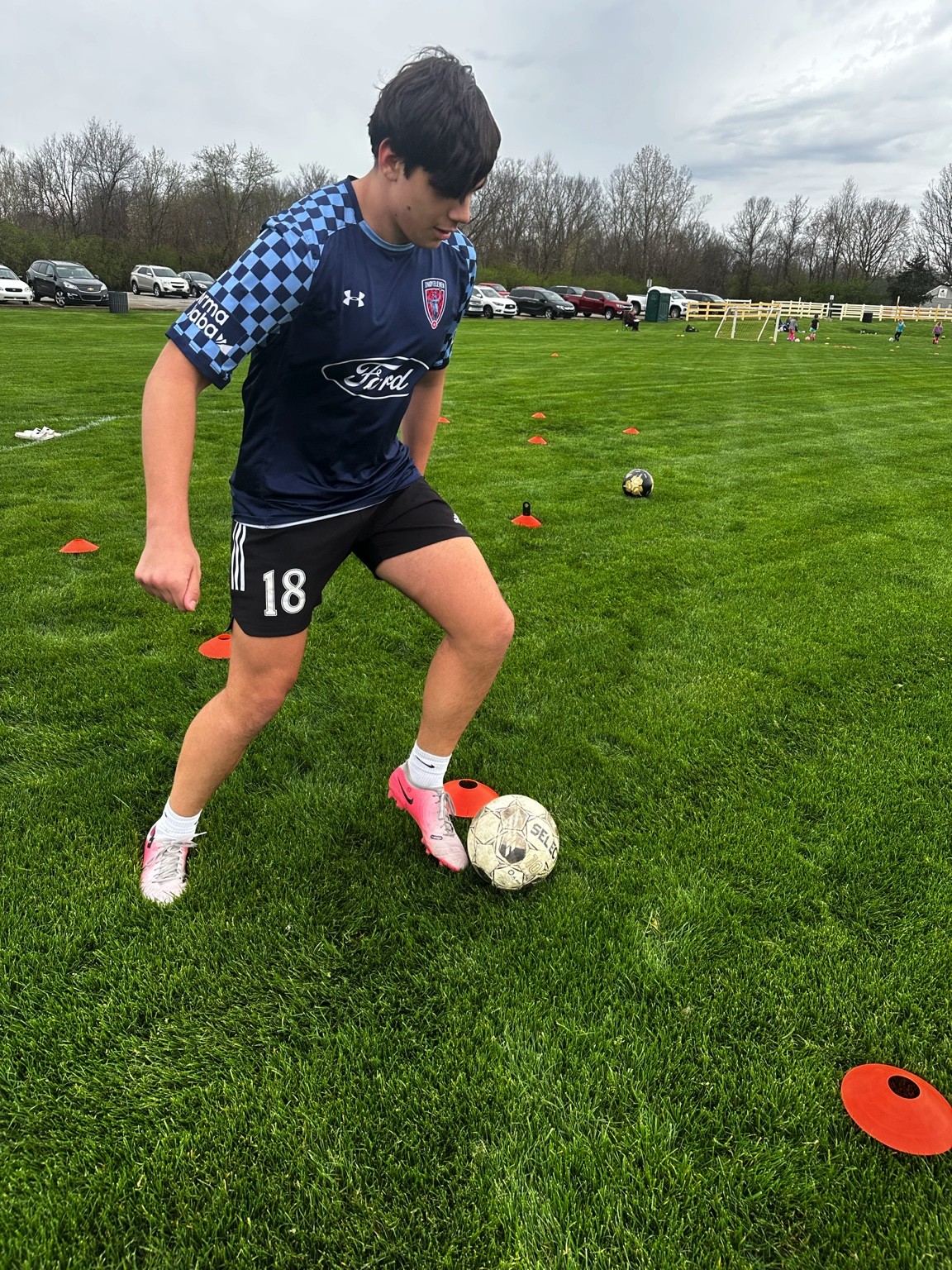Player training during private 1-on-1 coaching session